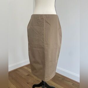 NWT - ANN MASHBURN Tan Pencil Skirt - Large